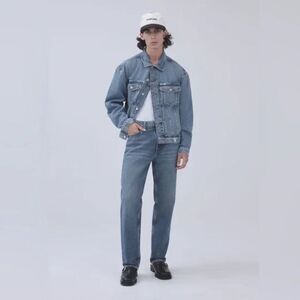 Madhappy + Guess Collab MEDIUM Blue Jean Stone wash Denim Stone washed Jacket